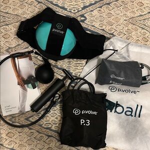 P.volve Fitness Kit with ball, P.3 trainer, P.band and ball pump
